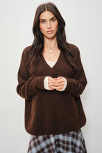 Load image into Gallery viewer, Pretty Garbage V-Neck Ballet Sweater Top
