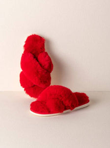 CHRISTINA SLIPPERS, RED: S/M