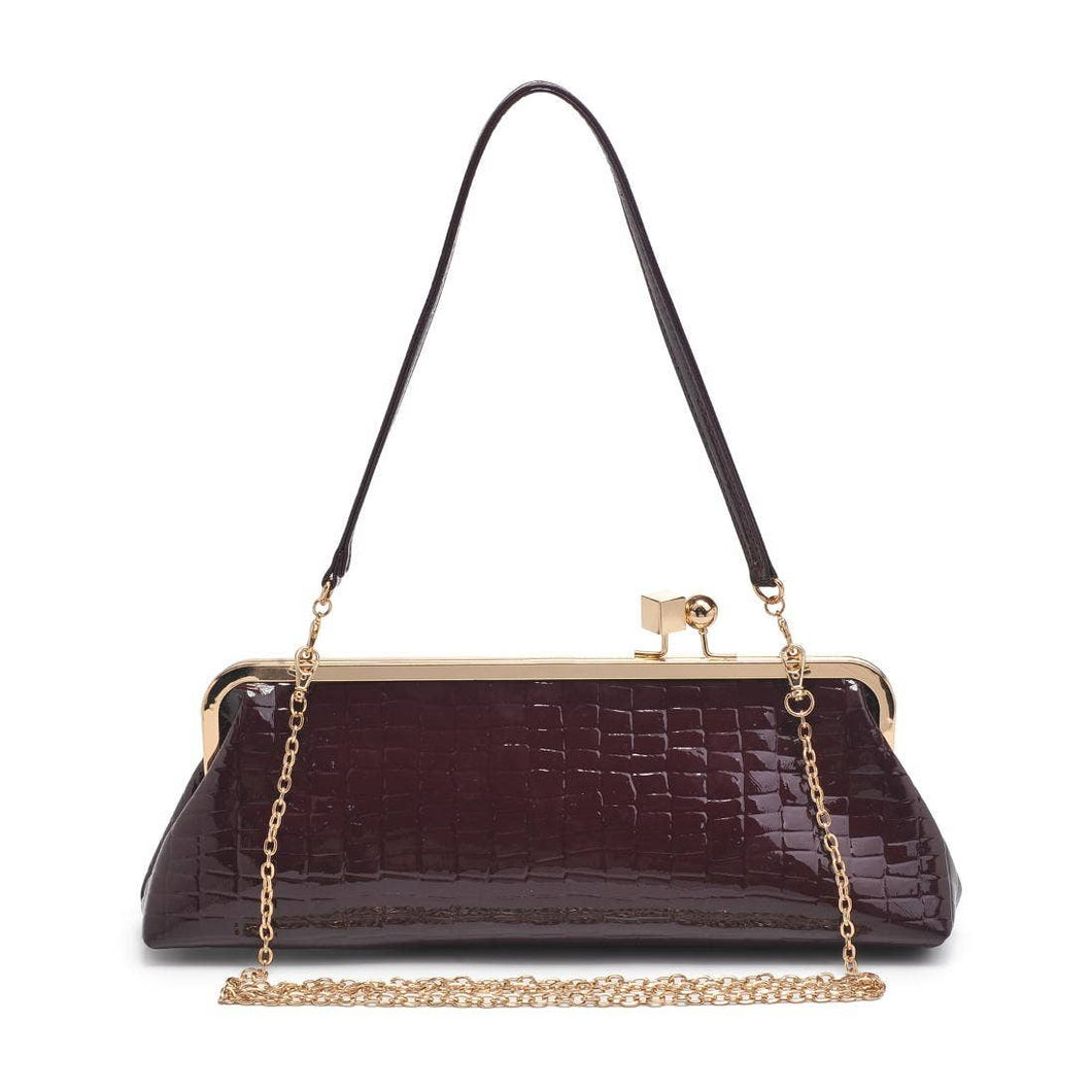 Piper Croc Clutch w/ Strap