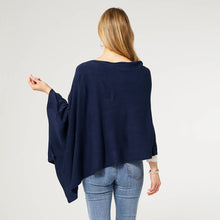 Load image into Gallery viewer, Lightweight Poncho - Navy
