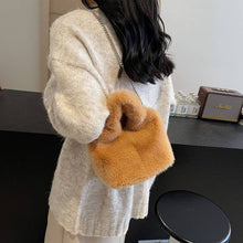 Load image into Gallery viewer, Faux Fur Plush Handbag
