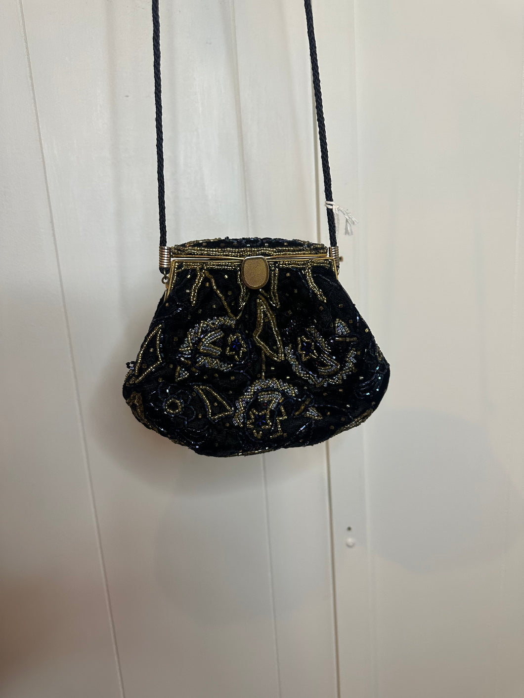 Vintage Beaded Pouch Bag