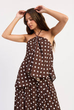 Load image into Gallery viewer, Emory Polka Dot Asymmetrical Halter Top
