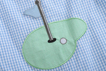 Load image into Gallery viewer, Blue Gingham Golf Hole Shortall
