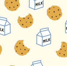 Load image into Gallery viewer, Bamboo Footie Pajamas Onesie - Milk &amp; Cookies
