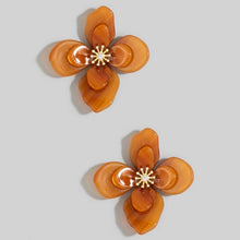 Load image into Gallery viewer, Resin Flower Stud Earrings
