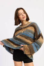 Load image into Gallery viewer, Pretty Garbage Oversized Knit Striped Sweater
