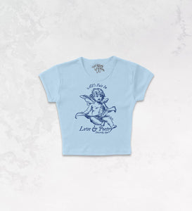 All's Fair In Love & Poetry Micro-Ribbed Baby Tee