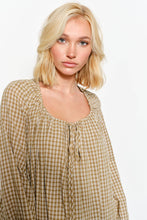 Load image into Gallery viewer, Pretty Garbage Plaid Babydoll Mini Dress
