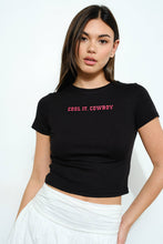Load image into Gallery viewer, Cool It Cowboy Baby Tee
