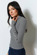 Load image into Gallery viewer, Pretty Garbage Striped Turtleneck Top

