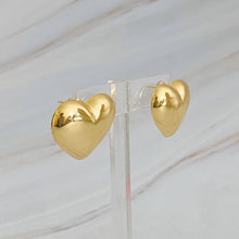 Load image into Gallery viewer, Polish My Heart Stud Earrings: Gold
