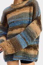 Load image into Gallery viewer, Pretty Garbage Oversized Knit Striped Sweater

