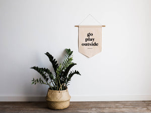 Go Play Outside Canvas Banner