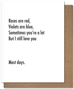 You're A Lot - Love Card