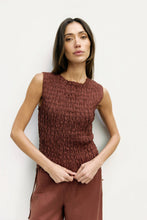 Load image into Gallery viewer, The Maven Top Smocked Sleeveless Tie Back Top
