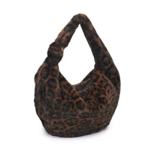 Load image into Gallery viewer, Cecilia Leopard Faux Fur Hobo Bag
