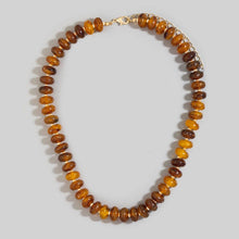 Load image into Gallery viewer, Marble Resin Disc Beaded Necklace
