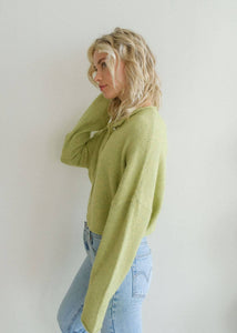 Soft Lightweight Lemongrass Piper Cardigan