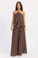 Load image into Gallery viewer, Emory Polka Dot Asymmetrical Halter Top
