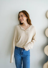 Load image into Gallery viewer, Soft Lightweight Cream Piper Cardigan
