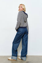 Load image into Gallery viewer, Pretty Garbage Striped Sweater Hoodie Cardigan
