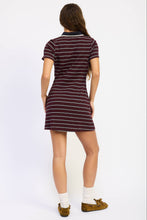 Load image into Gallery viewer, Emory Park Striped Collared Mini Shirt Dress
