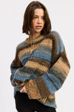 Load image into Gallery viewer, Pretty Garbage Oversized Knit Striped Sweater
