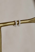 Load image into Gallery viewer, Katie Waltman Silver Mini Pearl Hoops
