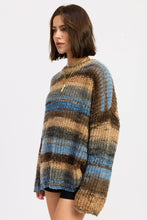 Load image into Gallery viewer, Pretty Garbage Oversized Knit Striped Sweater
