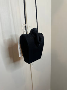 Vintage Black Knot Mini Crossbody