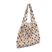 Load image into Gallery viewer, Asher Open Knit Beaded Tote
