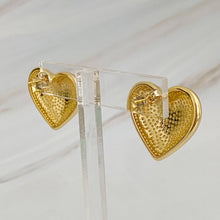 Load image into Gallery viewer, Polish My Heart Stud Earrings: Gold
