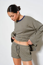Load image into Gallery viewer, Pretty Garbage Striped Relaxed Fit Oversized Top
