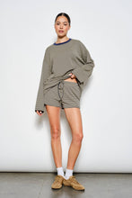 Load image into Gallery viewer, Pretty Garbage Striped Relaxed Fit Oversized Top
