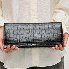 Load image into Gallery viewer, Adelle Croc Crossbody Clutch
