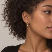 Load image into Gallery viewer, Ellison+Young Luxe Drop Hoop Earrings
