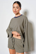 Load image into Gallery viewer, Pretty Garbage Striped Relaxed Fit Oversized Top
