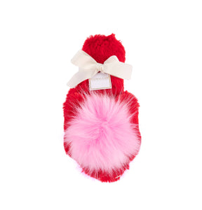 AMOR SLIPPERS, RED: Red / L/XL fits size 9-10