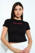Load image into Gallery viewer, Cool It Cowboy Baby Tee
