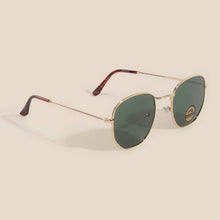 Load image into Gallery viewer, Polarized Hexagon Metal Frame Aviator Sunglasses
