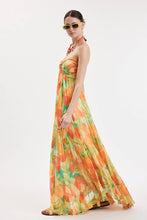 Load image into Gallery viewer, Cabana Twist Front Ruffle Strapless Tube Maxi Dress
