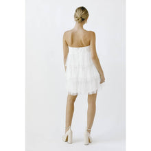 Load image into Gallery viewer, Storia Pearl &amp; Rhinestone Strapless Mini Dress
