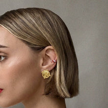 Load image into Gallery viewer, Fleur-De-Lis Coin Stud Earrings
