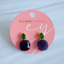 Load image into Gallery viewer, Lustre Duo Drop Earrings – Sculpted Oval with Petite Accent Detail
