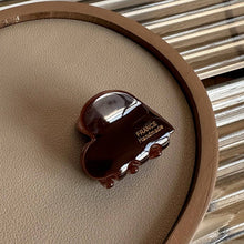 Load image into Gallery viewer, Mini Heart Acetate Hair French Claw Clip
