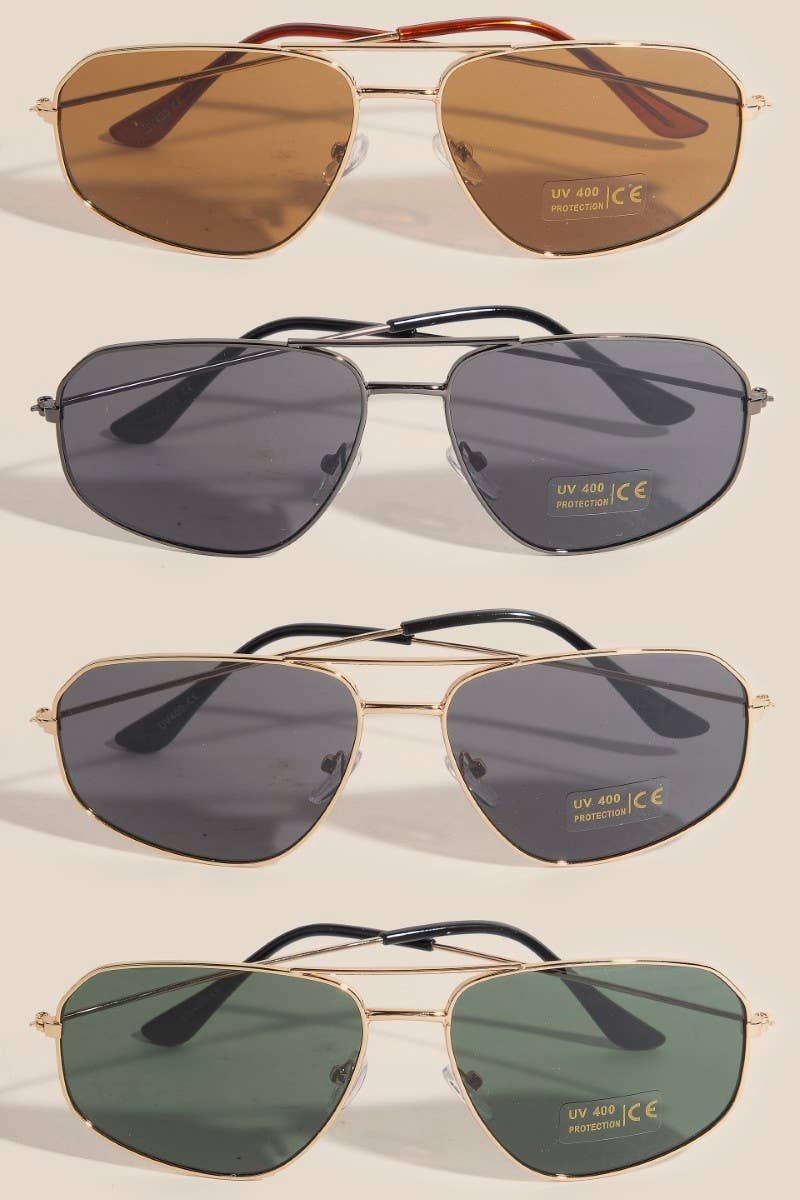 Sporty Wire Aviator Sunglasses