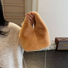 Load image into Gallery viewer, Faux Fur Plush Handbag
