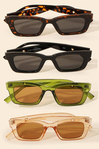 Rectangular Acetate Sunglasses