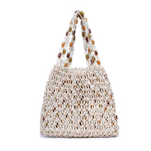 Load image into Gallery viewer, Asher Open Knit Beaded Tote
